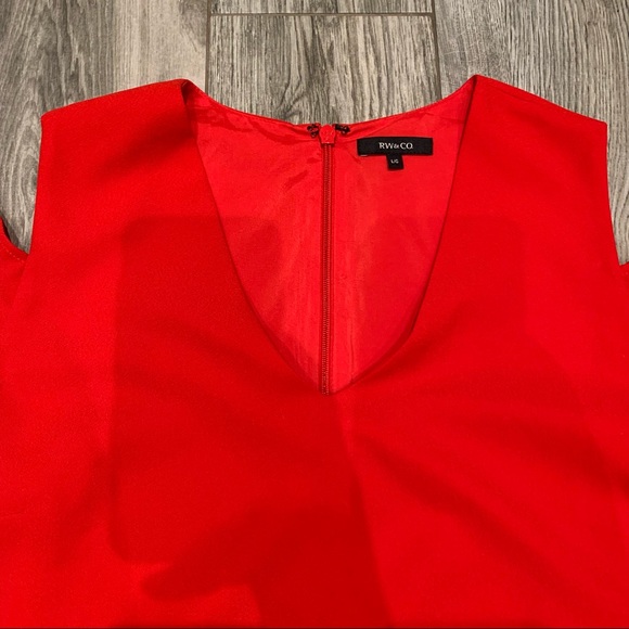 RW & CO. Midi Dress with Shoulder Cut Out, Large - Picture 8 of 12